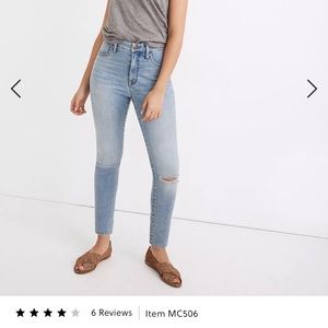 Petite Curvy Roadtripper Authentic Jeans in Benton Wash: Knee-Rip Edition